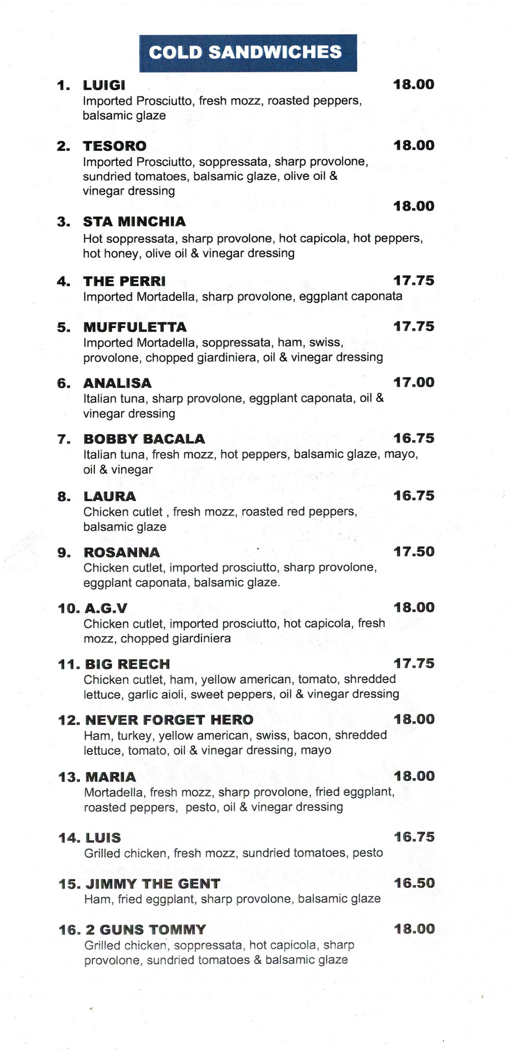 Anthony's Paninoteca food photos