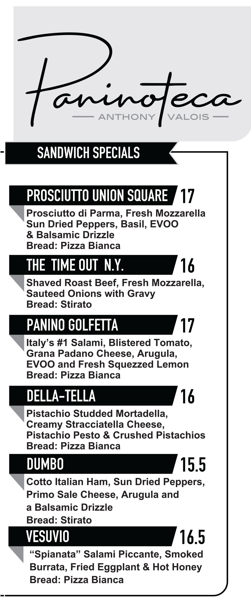 Anthony's Paninoteca food photos